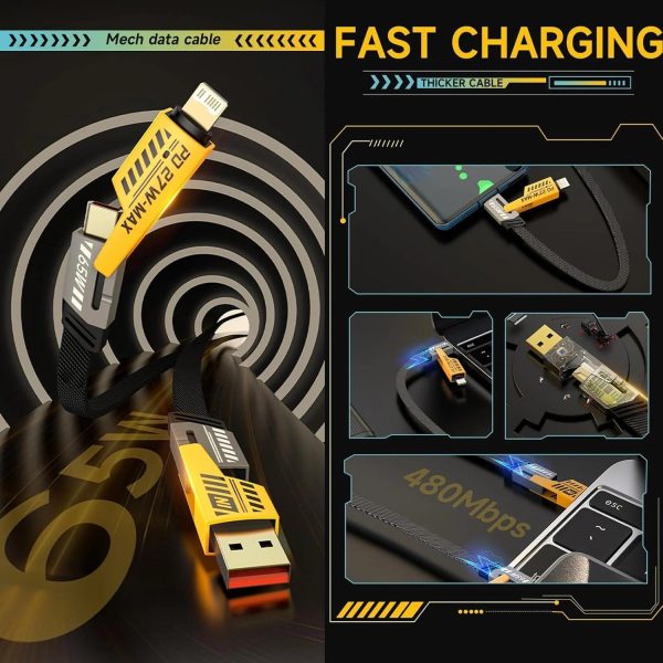 4-in-1 Multi Usb Charging Cable - Urban Gadgets