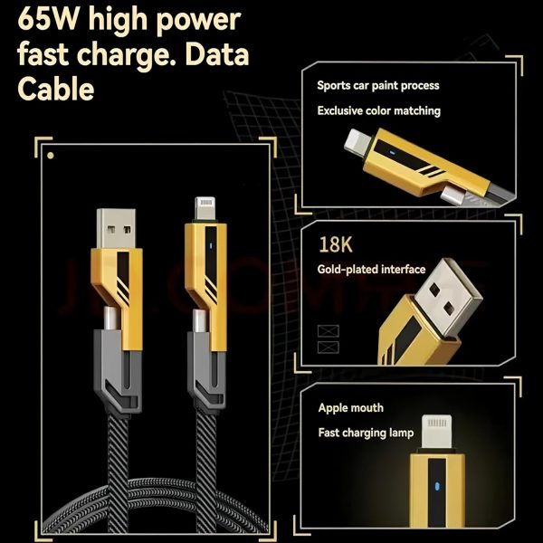 4-in-1 Multi Usb Charging Cable - Urban Gadgets