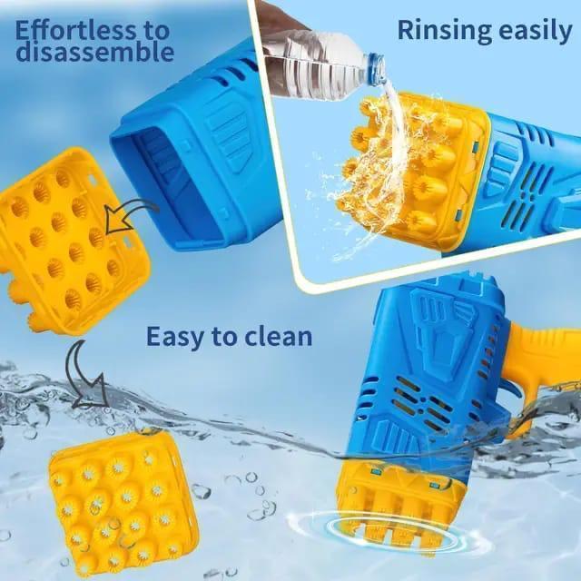 Exciting Multicolor Bubble Gun - 1 Pc Plastic Fun Toy for Kids - Urban Gadgets