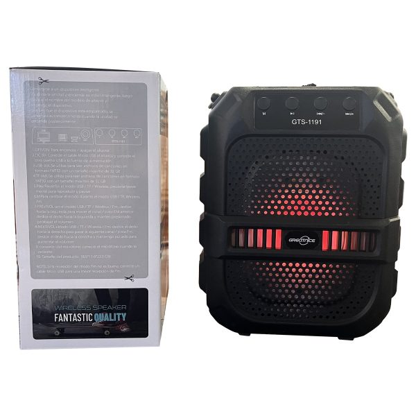 Gts-1191 10w Wireless Portable Bluetooth Speaker With 6.5″ Subwoofer - Urban Gadgets