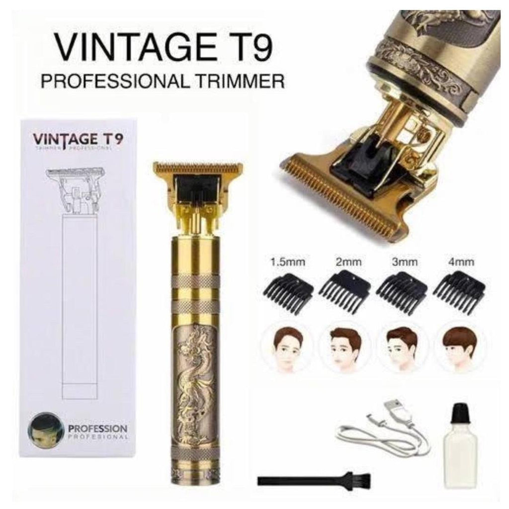 Vintage T9 Hair TrimmerElectric USB Charging Beard Trimmer - Urban Gadgets